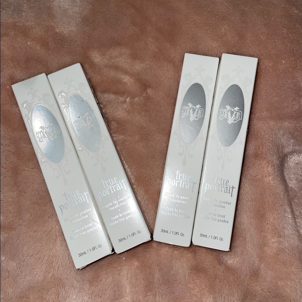 BNIB KVD True Portrait Liquid Foundation Shades: Tan066, Tan074, Deep 086 (2X)